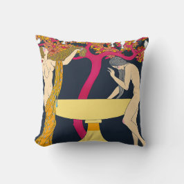 Art Nouveau Design Throw Kissen