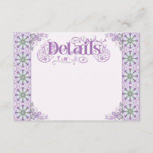Art Nouveau Distelrad Lilac Begleitkarte