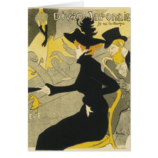 Art Nouveau, Divan Japonais von Toulouse Lautrec (Vorne)