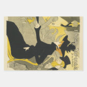 Art Nouveau, Divan Japonais von Toulouse Lautrec Geschenkpapier Set (Vorderseite 3)