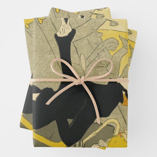 Art Nouveau, Divan Japonais von Toulouse Lautrec Geschenkpapier Set (Beispiel)
