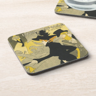 Art Nouveau, Divan Japonais von Toulouse Lautrec Getränkeuntersetzer