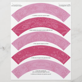 Art Nouveau DIY Christmas Cupcake Wrappers Wraps