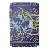 Art Nouveau Dragonflies Pattern Badematte (Vorderseite Vertikal)