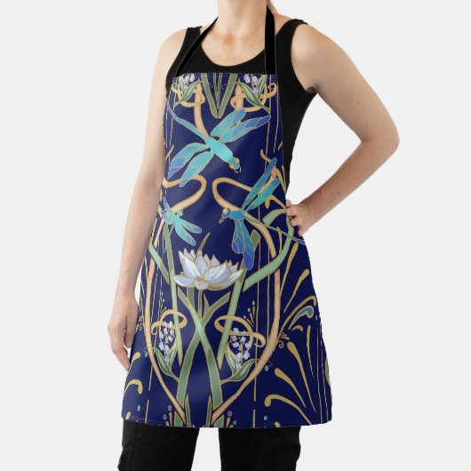 Art Nouveau Dragonflies Pattern Schürze (InSitu)