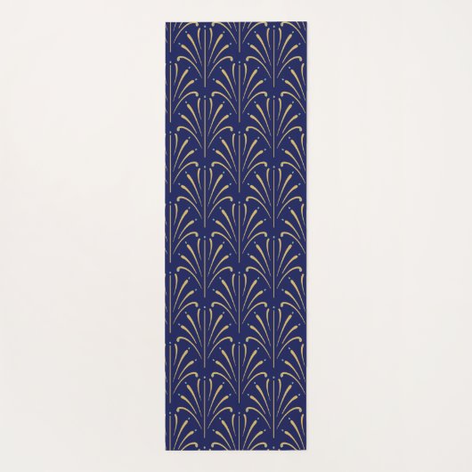 Art Nouveau Dragonflies Pattern Yogamatte (Rückseite)