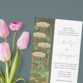 Art Nouveau Dragonfly dunkler Schriftart RGB HexCo Einladung