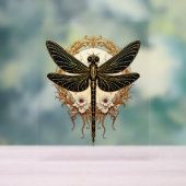 Art Nouveau Dragonfly Elegant Steampunk Acrylschild (Neutral)