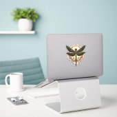 Art Nouveau Dragonfly Elegant Steampunk Aufkleber (Laptop auf Schreibtisch)