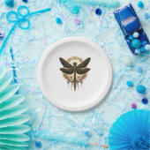 Art Nouveau Dragonfly Elegant Steampunk Pappteller (Party)