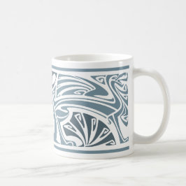 Art Nouveau Dragons Tasse