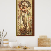 Art Nouveau Drinks Werbung Poster (Küche)