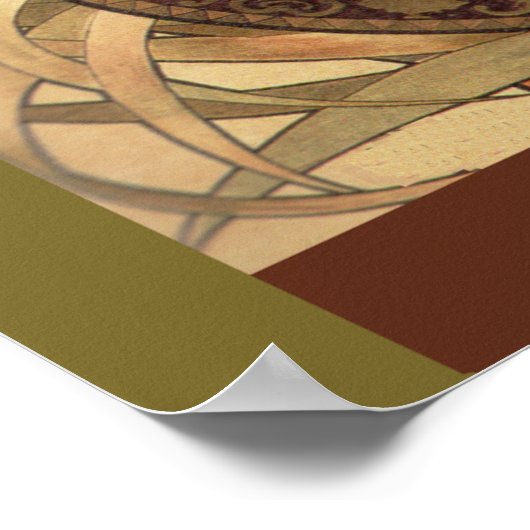 Art Nouveau Drinks Werbung Poster (Ecke)