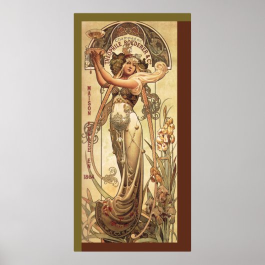 Art Nouveau Drinks Werbung Poster (Vorne)