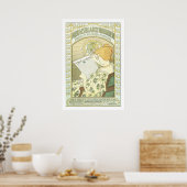 Art Nouveau Dutch Newspapier ad Poster (Küche)