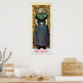 Art Nouveau Dutch Schokolade und vertikale Banner Poster (Küche)