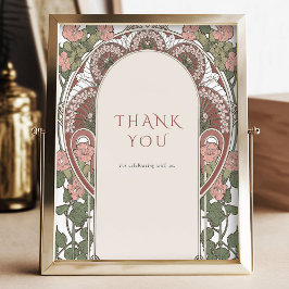 Art Nouveau Editable Colors Vintages Zeichen Poster