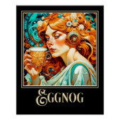 Art Nouveau Eggnog Poster (Vorderseite)