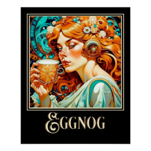 Art Nouveau Eierpunsch Poster