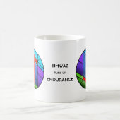 Art Nouveau Eihwaz Rune Tasse - ENDURANCE! (Mittel)