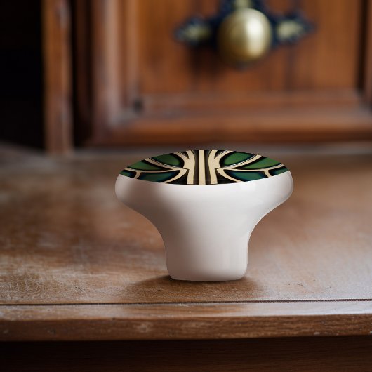 Art Nouveau Elegance Knobs Pull Keramikknauf