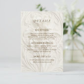 Art Nouveau Elegant Floral Details Begleitkarte (Stehend Vorderseite)