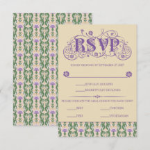 Art Nouveau Elegant Thistle Vintage Yellow