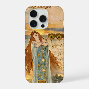 Art Nouveau Elsa Lohengrin Poster mit Schwänen iPhone 15 Pro Hülle