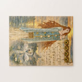 Art Nouveau Elsa Lohengrin Poster with Swans  Puzzle (Horizontal)