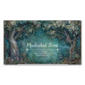 Art Nouveau Enchanted Forest Magnetische Visitenkarte (Vorderseite)