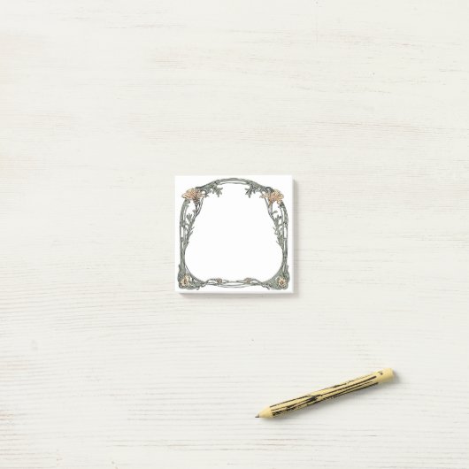 Art Nouveau Enchanting Post-it Klebezettel (Auf Schreibtisch)
