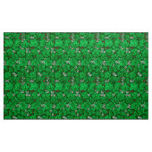 Art Nouveau Erdbeeren und Blätter, Emerald Green Stoff (Yard (91,4 cm))