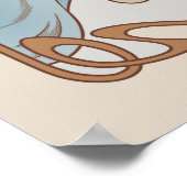 Art Nouveau Ermine Furry Poster (Ecke)