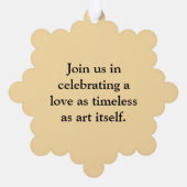 Art Nouveau Ethereal Hochzeit Einladung zur Flora (Rückseite)