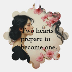 Art Nouveau Ethereal Hochzeit Einladung zur Flora