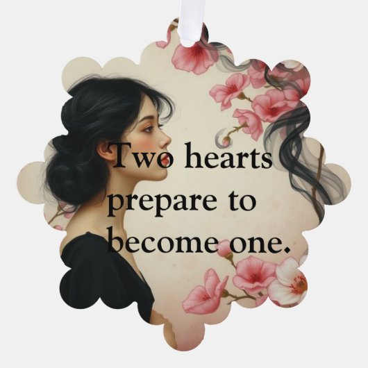 Art Nouveau Ethereal Hochzeit Einladung zur Flora (Vorderseite)