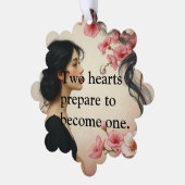 Art Nouveau Ethereal Hochzeit Einladung zur Flora (Linke Ecke)