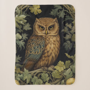 Art nouveau-Eule im Wald Sherpadecke