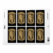 Art Nouveau Ex Libris Girl & Books Template (Vorne)