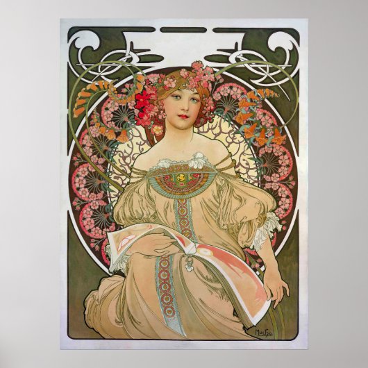 Art Nouveau F Champenois Imprimeur Editeur 1897 Poster (Vorne)