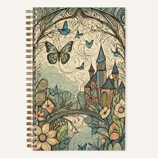 Art Nouveau Fairy Journal Notizblock (Vorderseite)