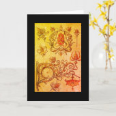 Art Nouveau fallscong spiderweb anton seder art Karte (Gelbe Blume)