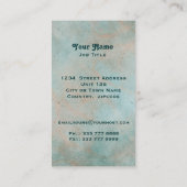 Art Nouveau Fantasy Fish Visitenkarte (Rückseite)