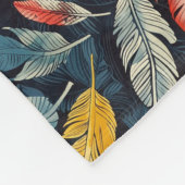 Art Nouveau Feathers Fleecedecke (Ecke)