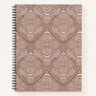 Art Nouveau-Feder-Muster in Erbsen Notizblock