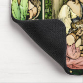 Art Nouveau Feenillustration Mousepad (Ecke)
