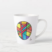 Art Nouveau Fehu Rune Latte Mug – WEALTH! Milchtasse (Rechts)