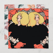 Art Nouveau Feiertagskarte (Vorne/Hinten)