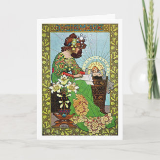 Art Nouveau Feiertagskarte