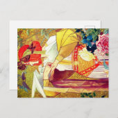 Art Nouveau Feiertagspostkarte (Vorne/Hinten)